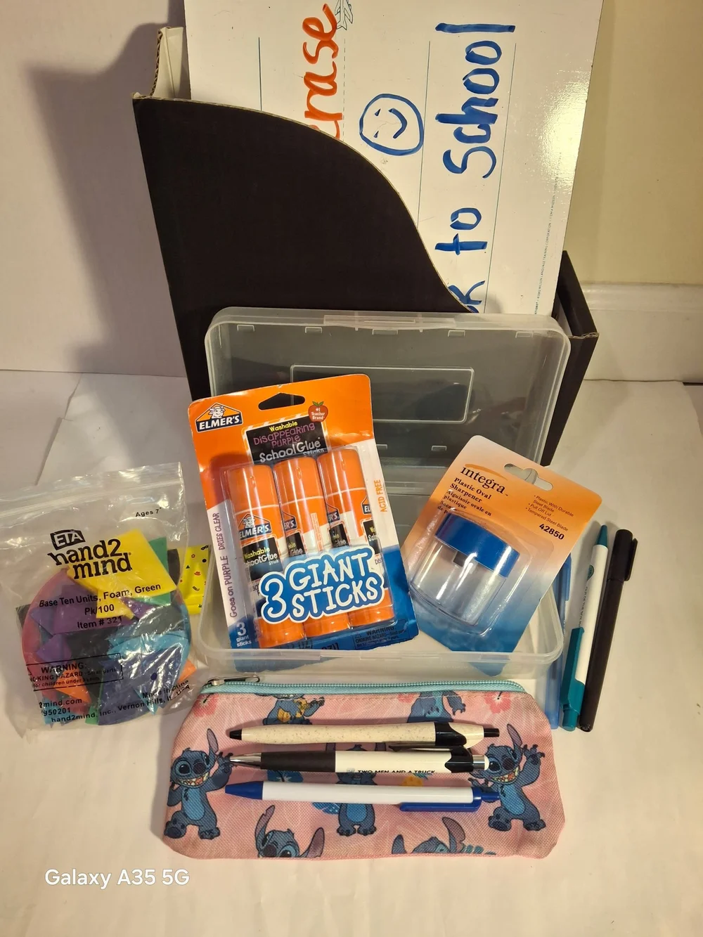 School Supplies 25+ Dry-Erase Board with Multicolor Markers & More